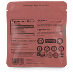 Lady Legacy made in USA facility badge on packaging