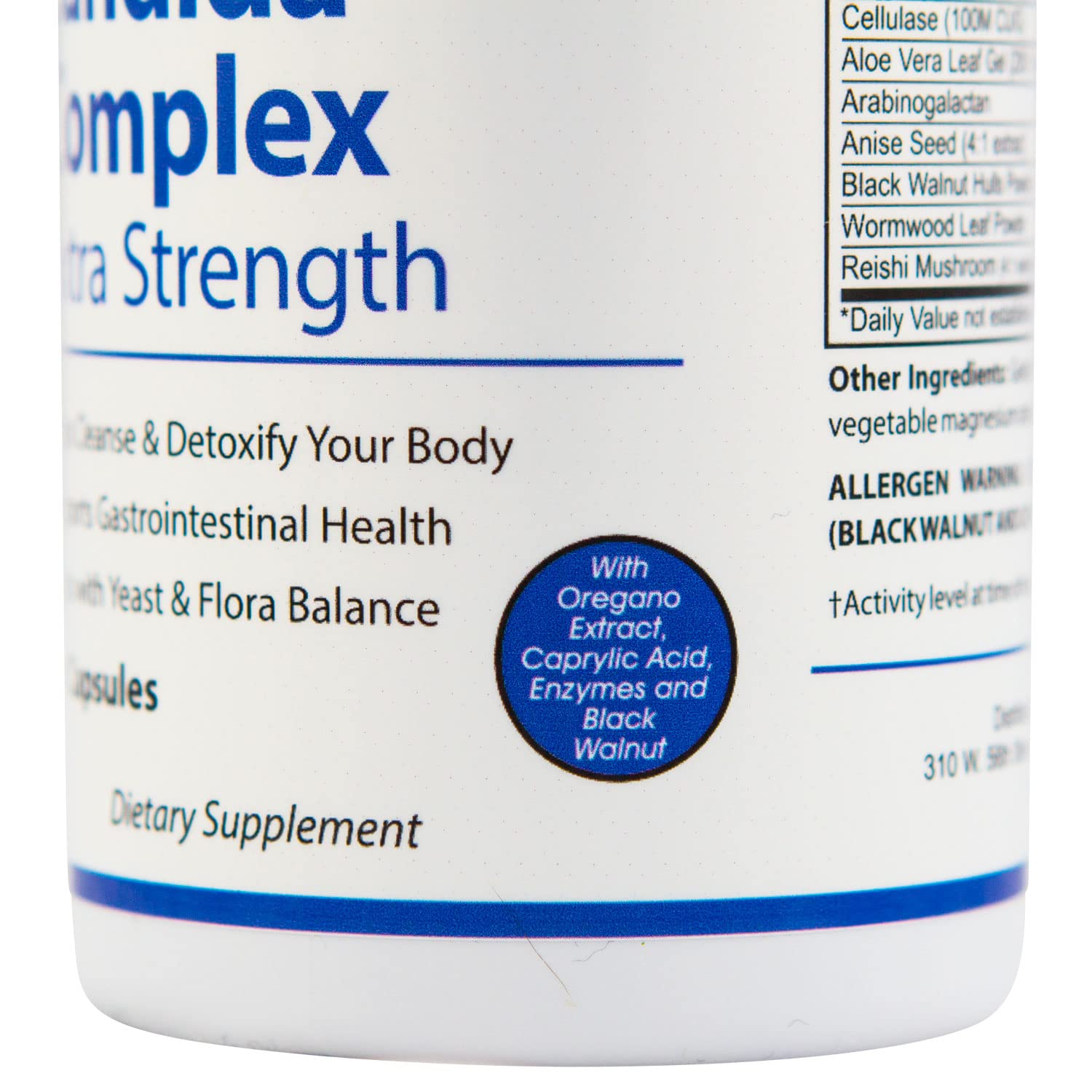 Lady Soma Candida Complex capsules shown for daily use and flora balance