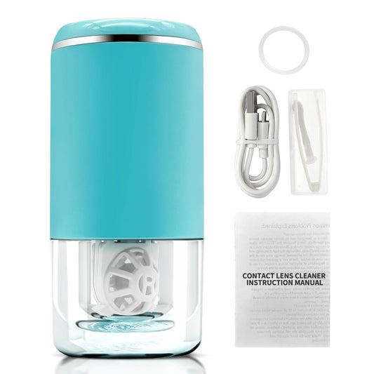 LADYPONYCSC Ultrasonic cleaner front blue, compact and portable.