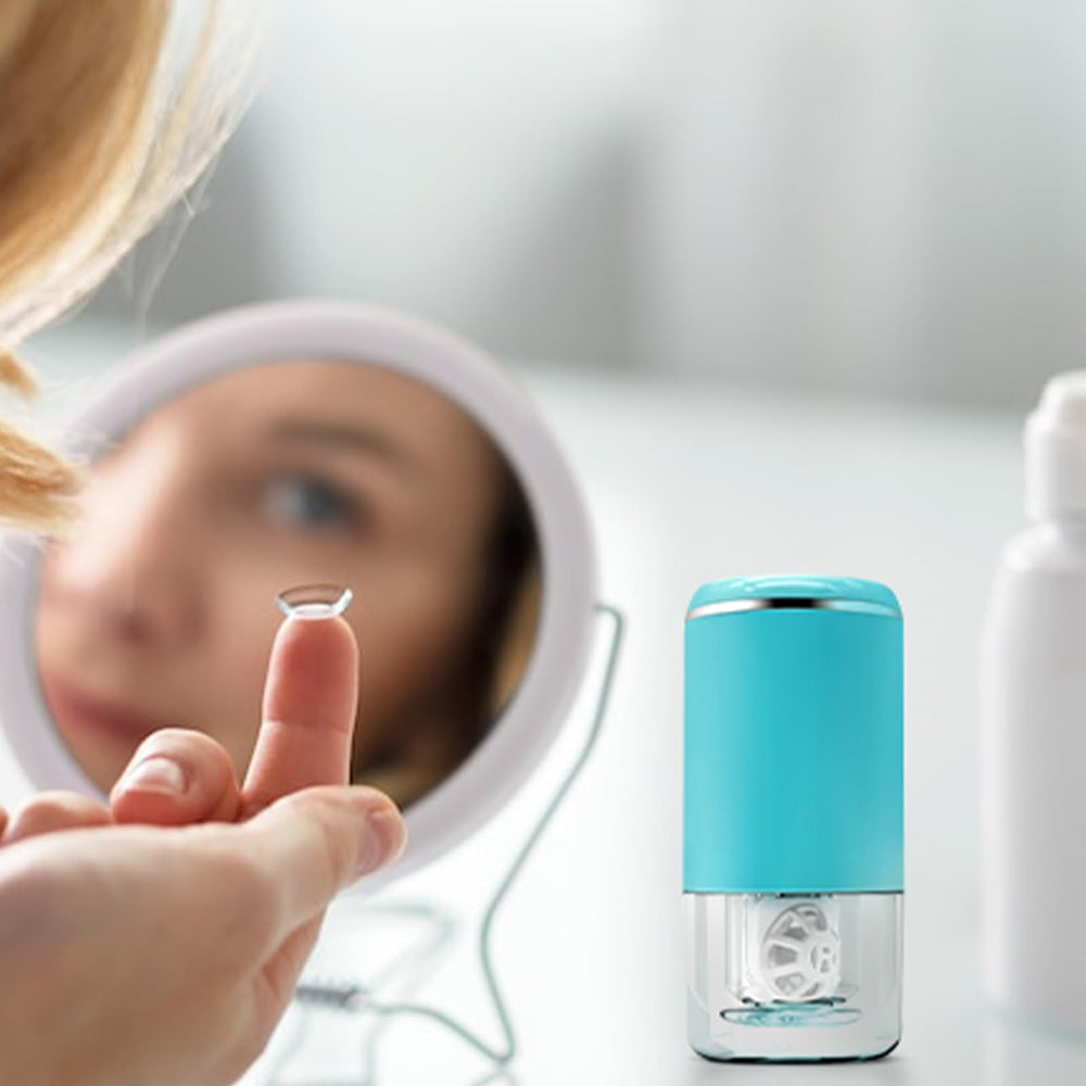 LADYPONYCSC Ultrasonic cleaner blue body ideal for on-the-go cleaning.