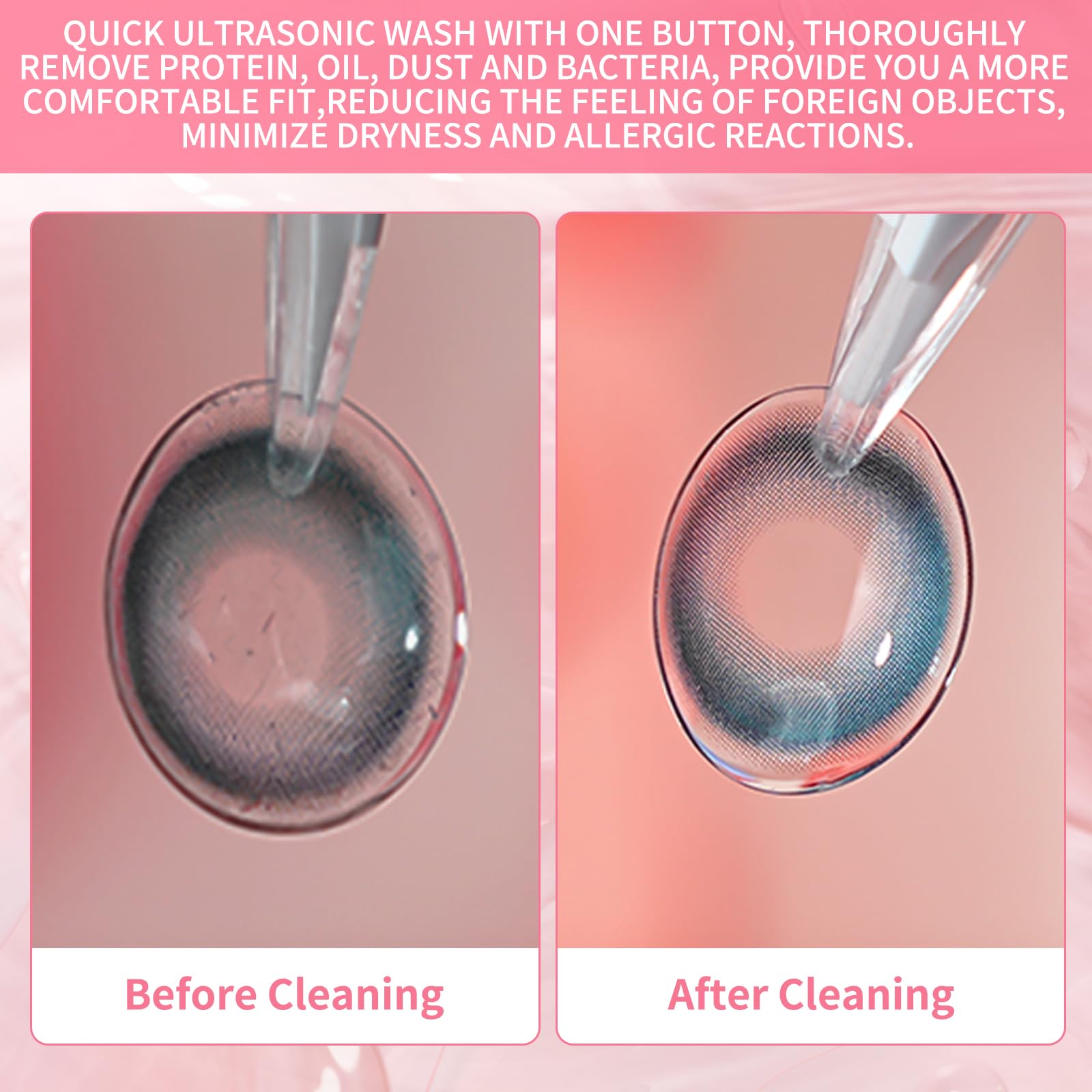 LADYPONYSSC stylish pink design adding a modern touch to lens care