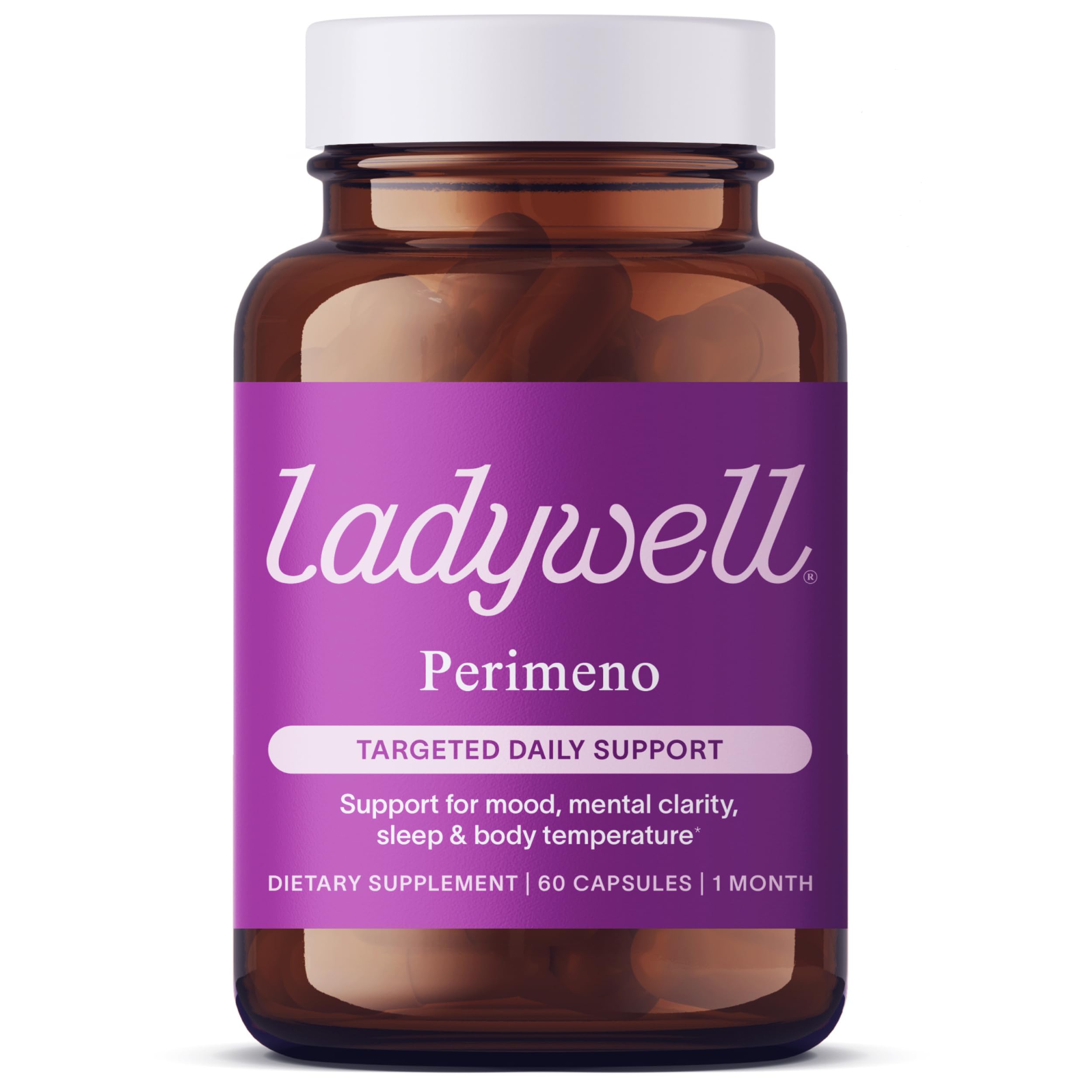 Ladywell Perimeno bottle front for daily perimenopause support.