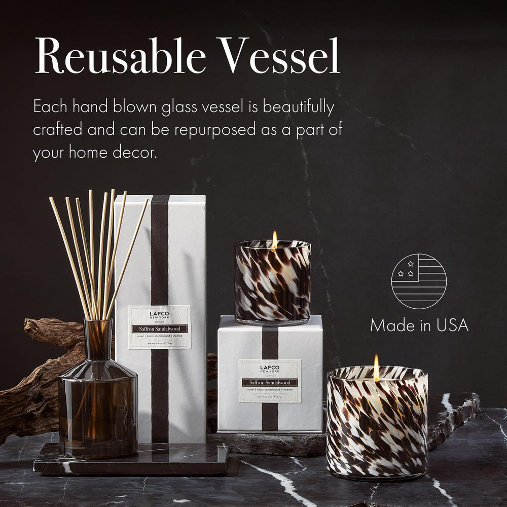 LAFCO New York 120-hour burn time supports long-lasting aroma.