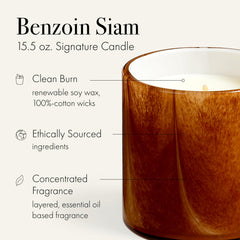 LAFCO New York Signature Candle with vanilla bourbon notes creating warm ambiance