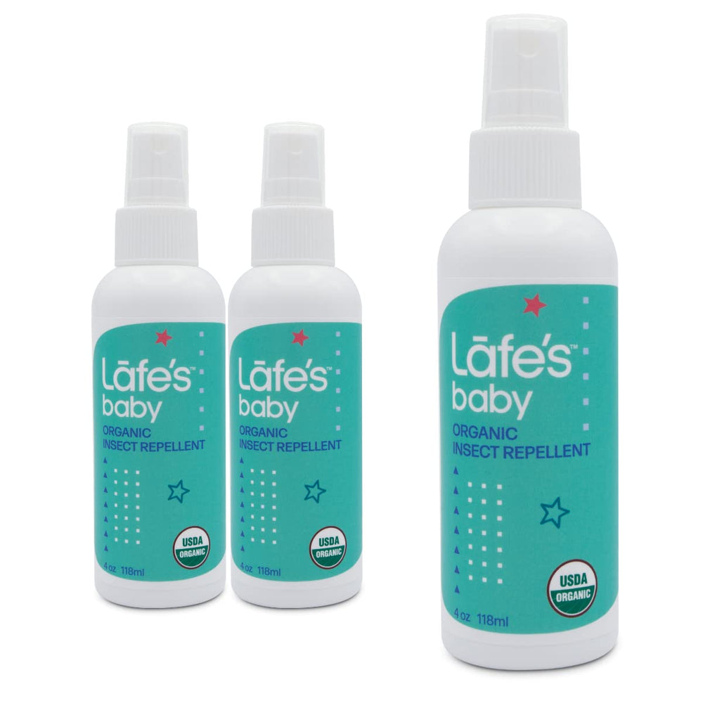 Lafe's DEET-Free Baby Bug Repellent bottle ready for outdoor use.
