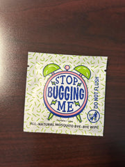 LA Fresh travel-friendly mosquito wipes in a pocket-size pack.