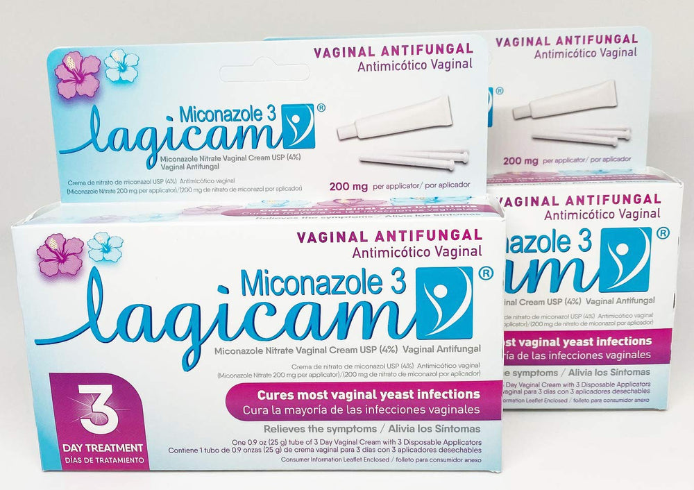 Lagicam V antifungal cream pack two-front view for at-home comfort and relief.
