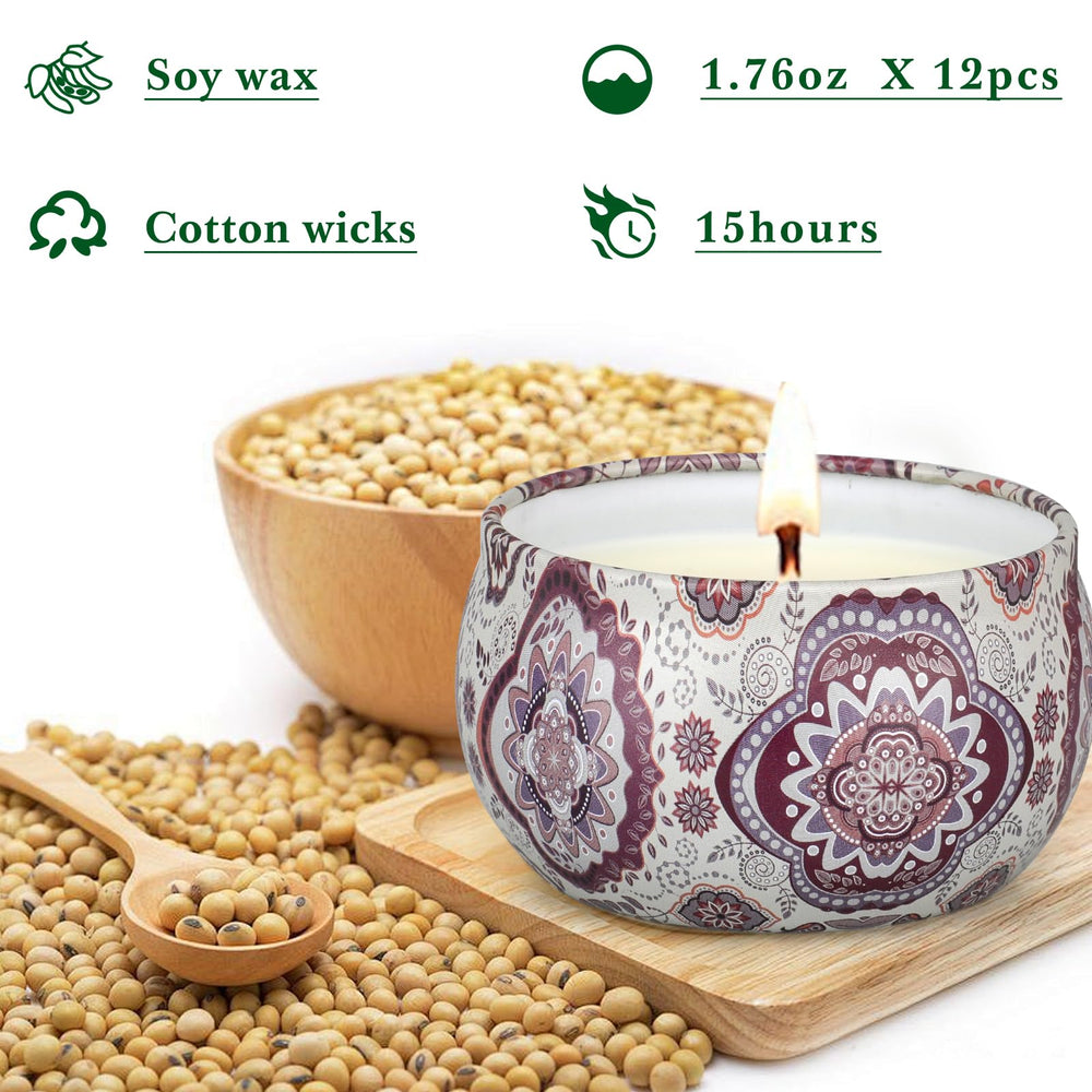 LAJDL candle jar reusable after burn for storage or plants