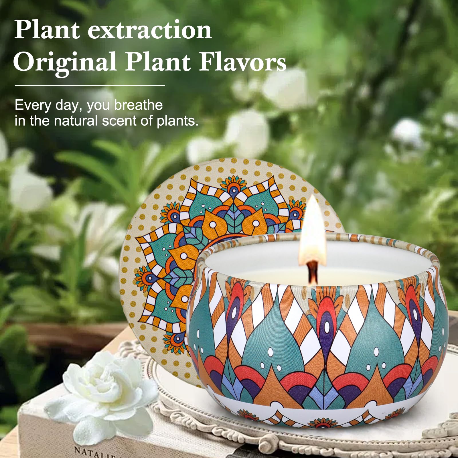 LAJDL scented candle set variety scents display for mood options