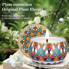 LAJDL scented candle set variety scents display for mood options