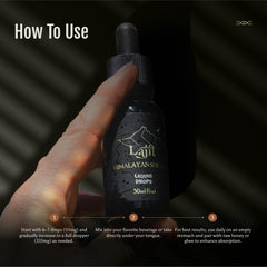 Lajit Shilajit high-altitude resin collection signals rigorous sourcing.