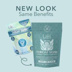 Laki Naturals lozenges ingredients label showing Hawaiian sea salt and pink Himalayan salt.