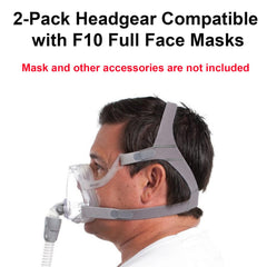 LALASTAR Airfit F10 headgear close-up shows durable Velcro closure.