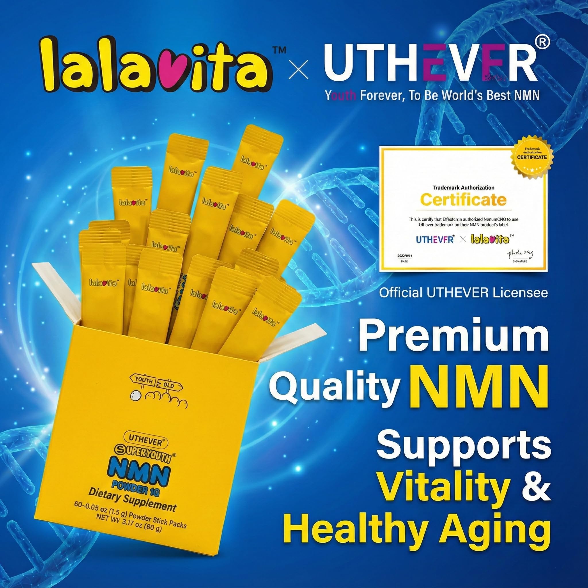 lalavita NMN travel-friendly packaging for easy use during trips.
