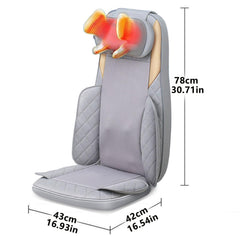 Secure straps help fix the massage pad on any chair.