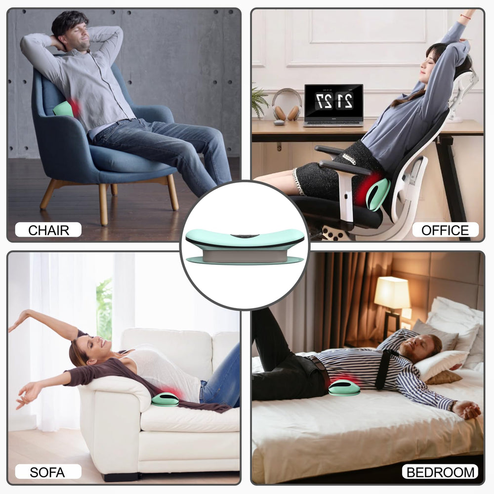 LAMATILOVE lumbar traction safety hypoallergenic: latex-free design for sensitive users.