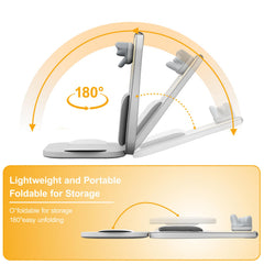 Foldable design allows 0–180 degree adjustment for easy use.