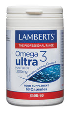 Lamberts Omega 3 Ultra bottle for high-potency omega-3 daily use