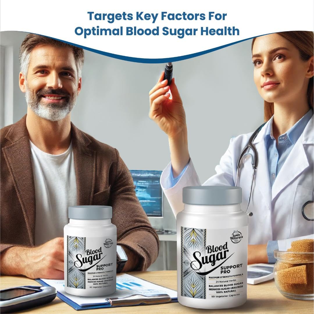 LAMBO NATURALS Blood Sugar Support Pro ingredients shown highlighting 31-herb blend