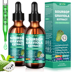 LAMFQA Soursop Bitters bottle displaying the 10-in-1 formula for daily wellness.