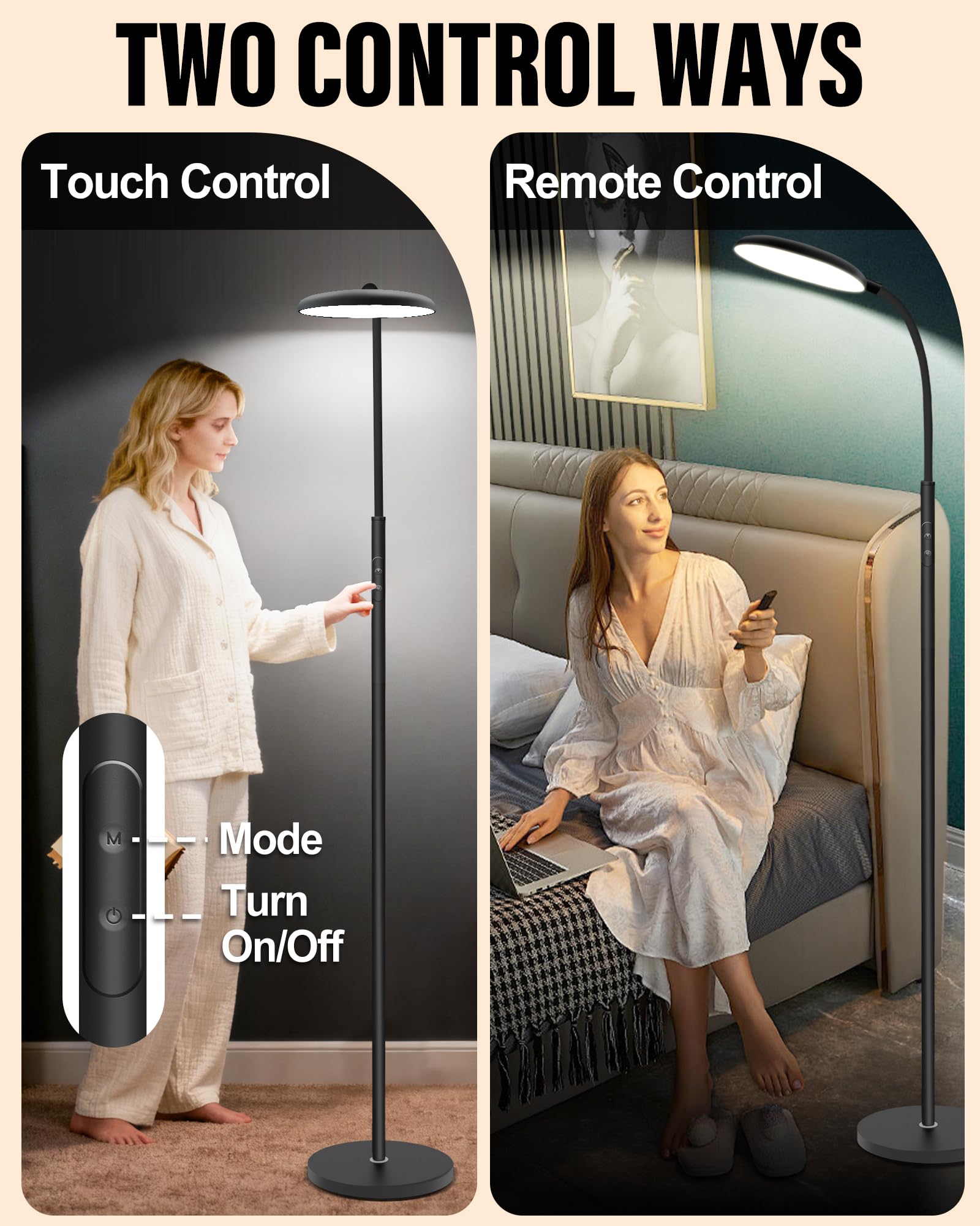 LanAqua Light Therapy Lamp desk use in a reading corner