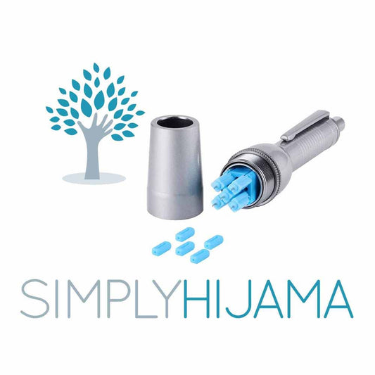 LANBO lancing device showing adjustable depth for different skin sensitivities.