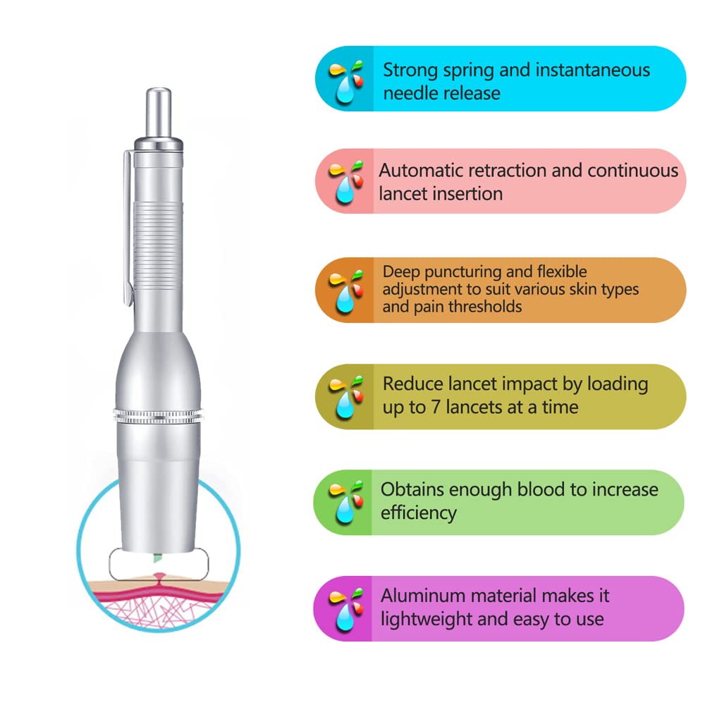 LANBO forceps close-up for safe lancet handling.
