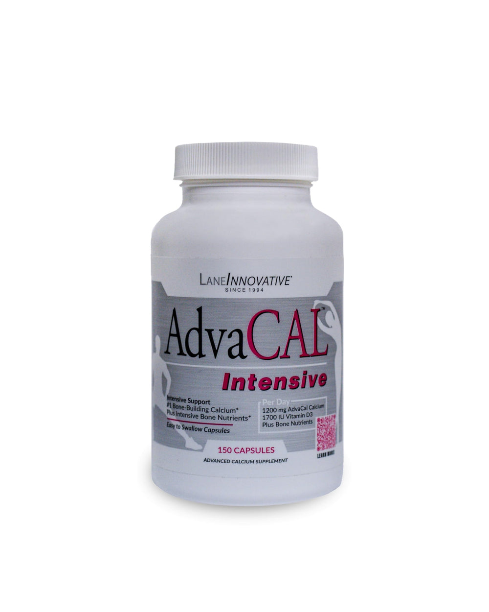Lane Innovative AdvaCAL bottle and capsules for easy daily bone support