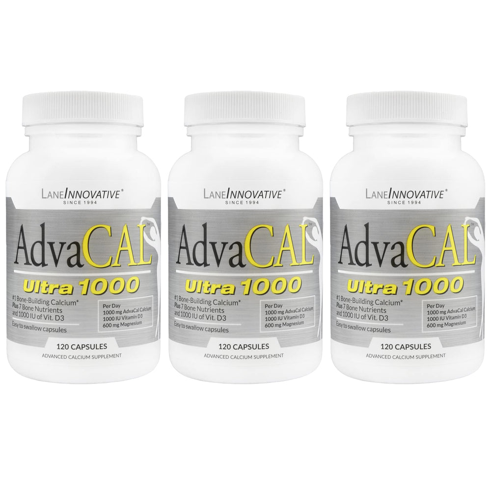 Lane Innovative AdvaCAL Ultra 1000 bottle front view showing easy absorption features