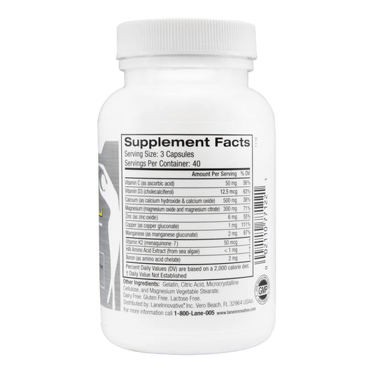 Close-up of AdvaCAL Ultra 1000 tablets highlighting calcium content