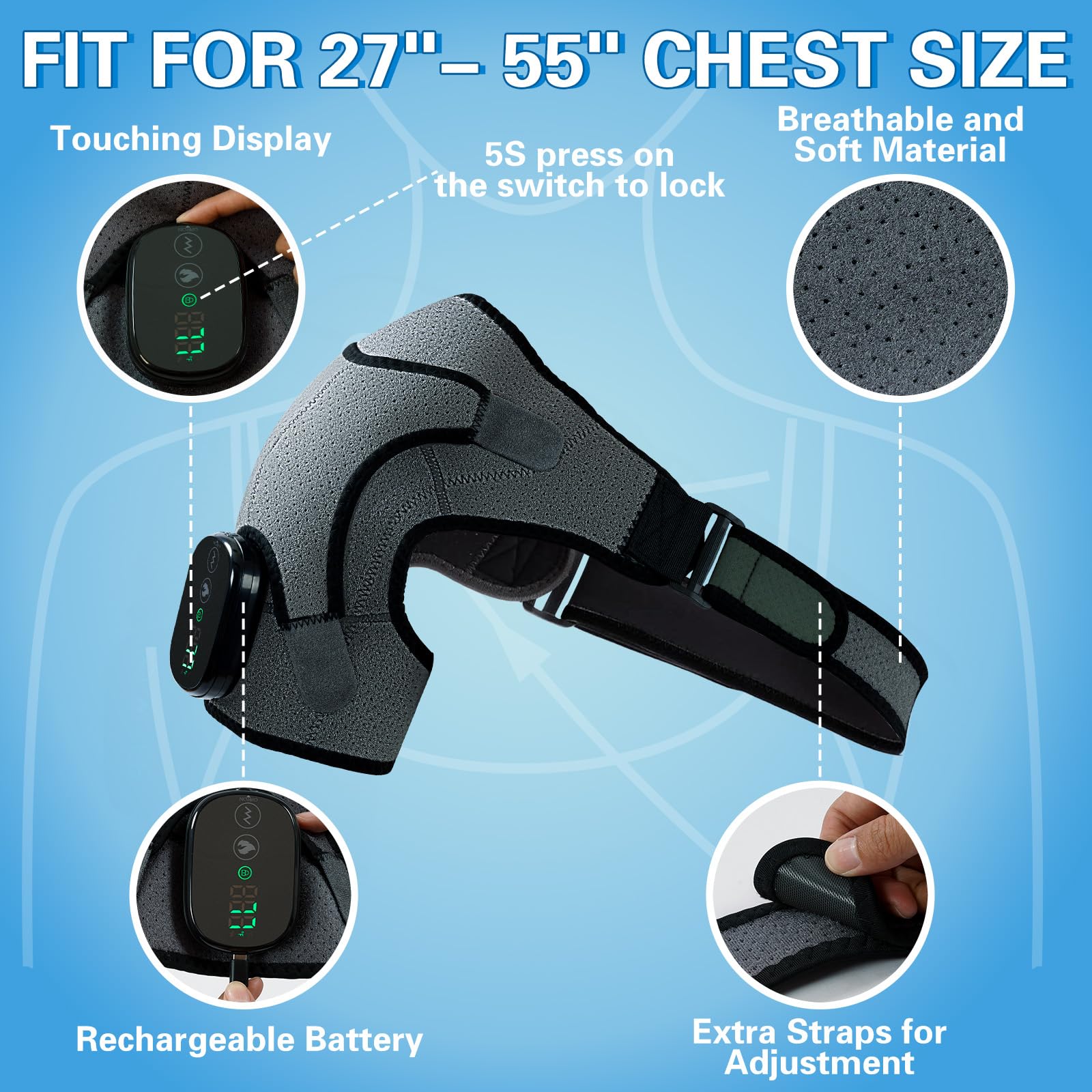 LANGSKIP'S adjustable straps fit both shoulders for versatile comfort.