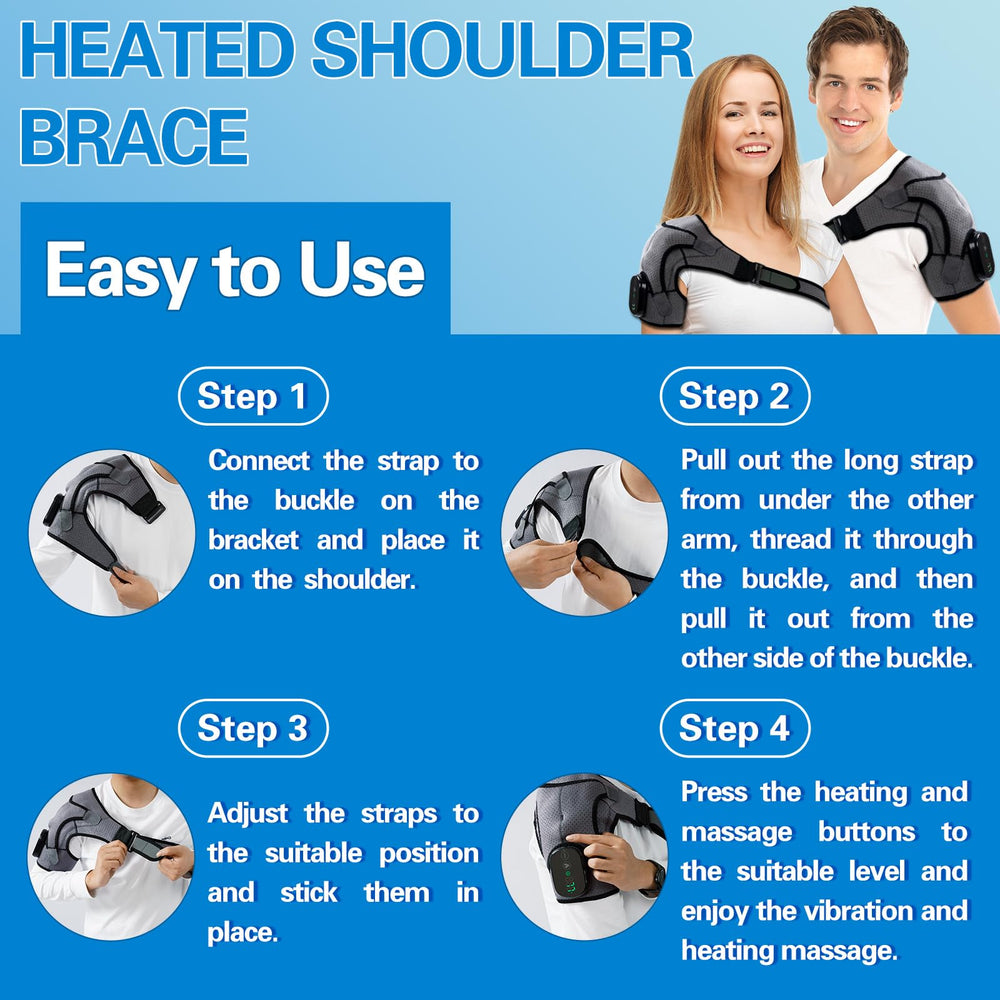 LANGSKIP'S wrap supports left or right shoulders with a secure, adjustable fit.