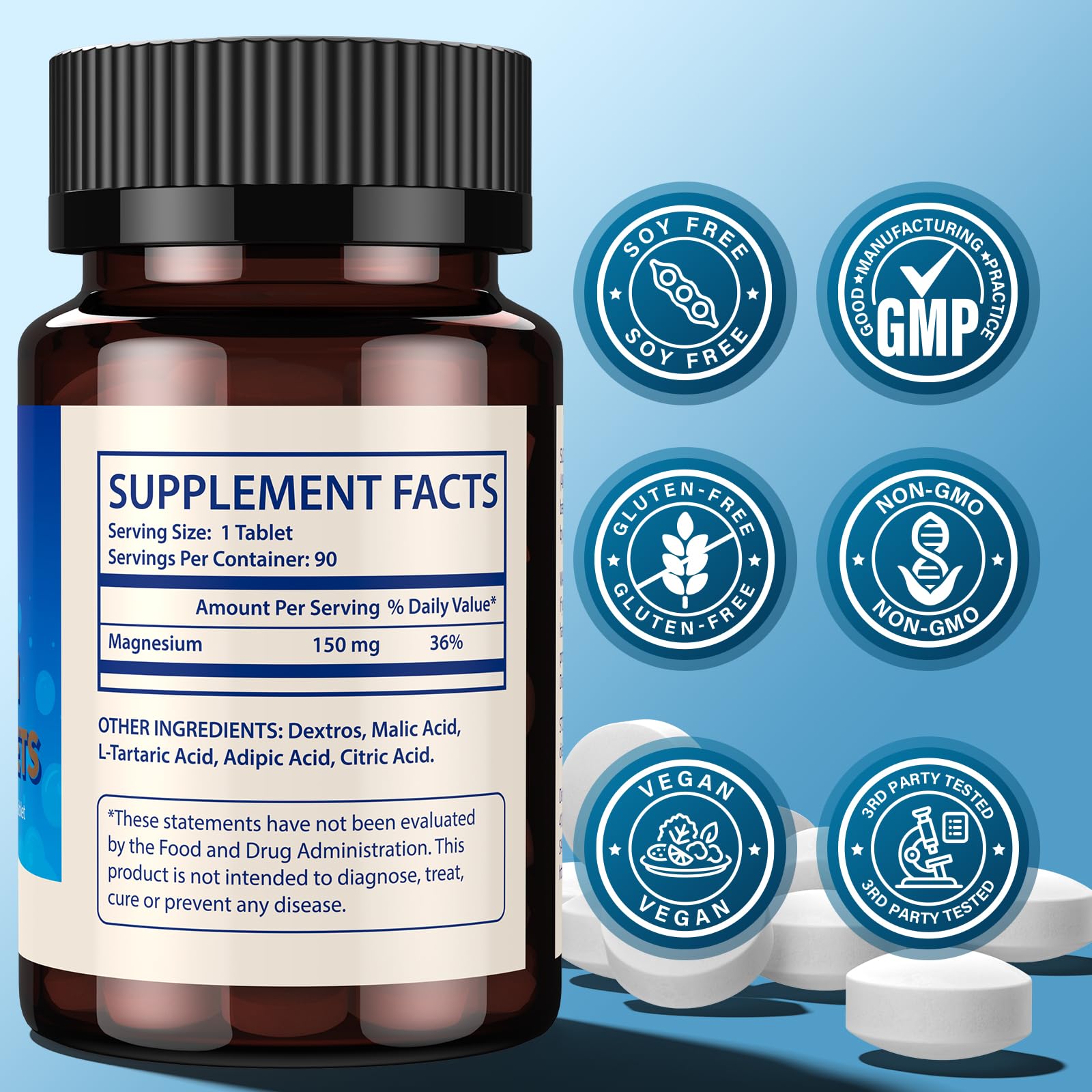 lanhuilin hydrogen tablets packaging highlighting purity and GMP quality