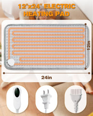LANVA ETL-certified pad with safety features and overheat protection.