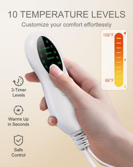 LANVA full-body contour heating pad conforms to curves for versatile warmth.