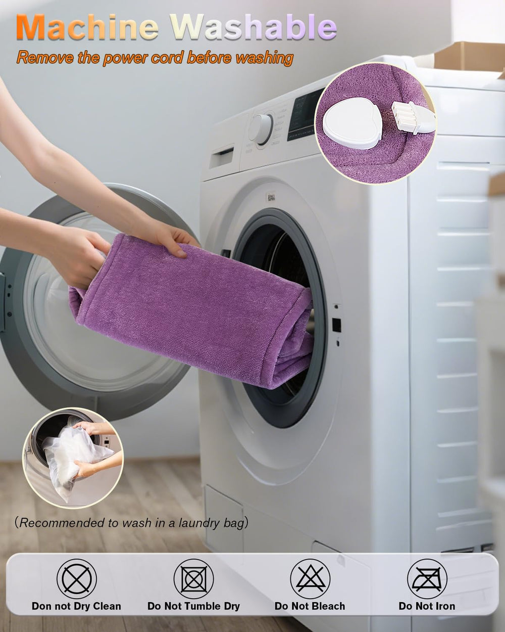 LANVA waist strap keeps pad securely in place during use.