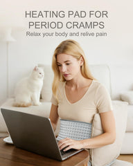 LANVA shoulder-neck heat pad soothes tense muscles for quick relief.