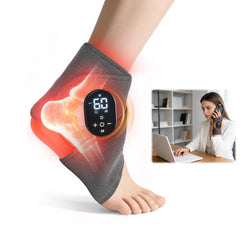 Laokiiy Foot Renew Massager worn on the ankle for targeted relief during daily use.
