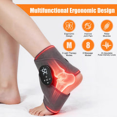 Laokiiy Foot Renew red light therapy glow highlighting circulatory support for the feet.