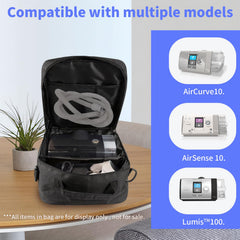 LAPLUIE water-resistant exterior keeps CPAP contents safe in wet conditions