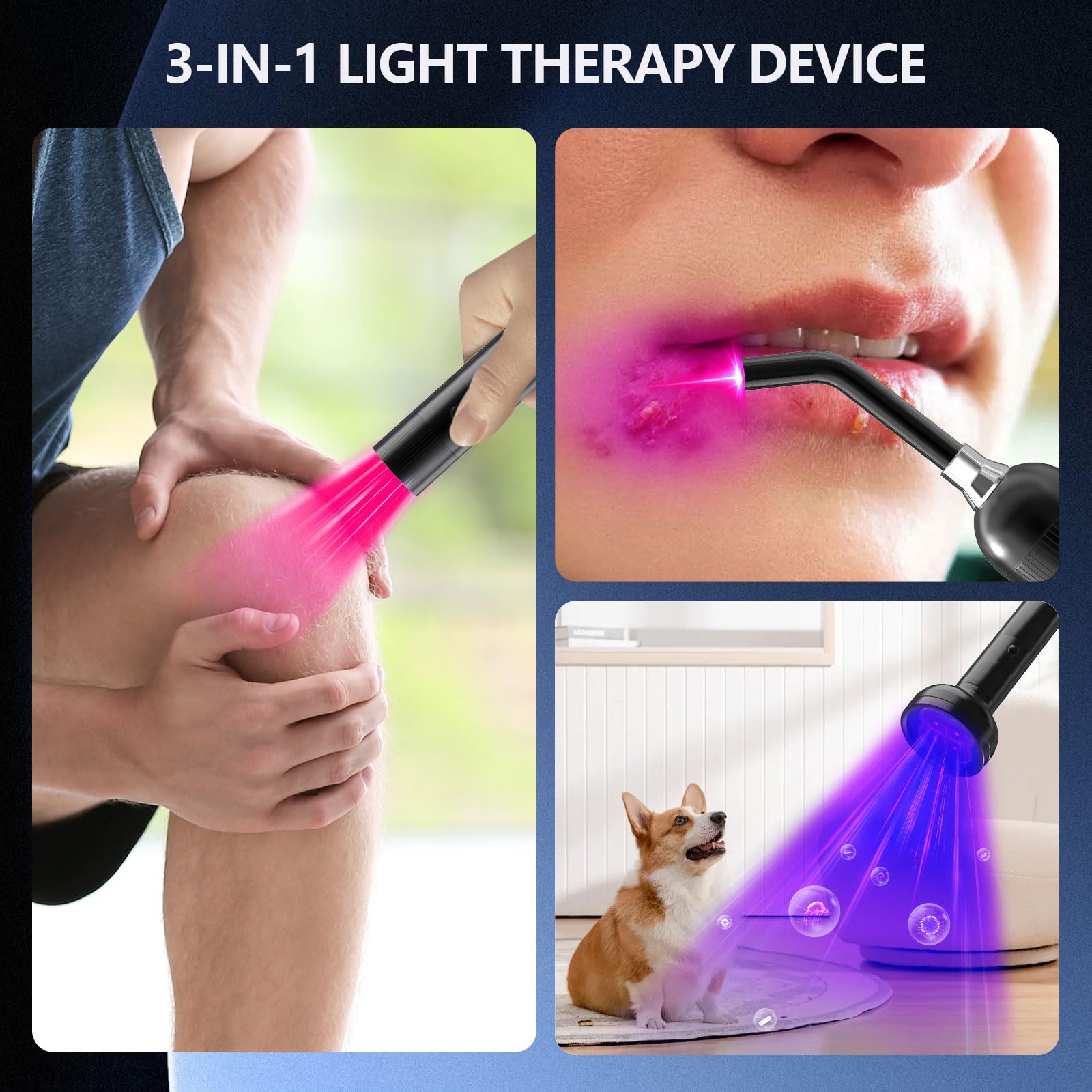 LaseLocks 3-in-1 light therapy heads offer versatile lip, mouth, and skin care.