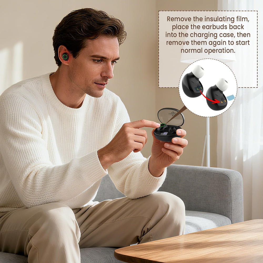 LaseLocks Bluetooth headset design enables hands-free use during daily tasks.