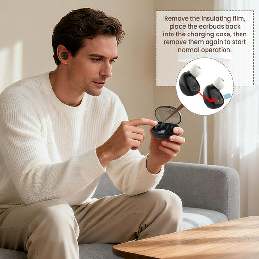 LaseLocks Bluetooth headset design enables hands-free use during daily tasks.