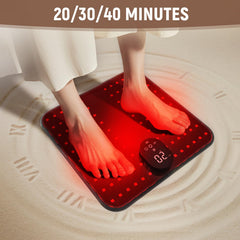 LaseLocks compact portable feet mat ready for home or travel