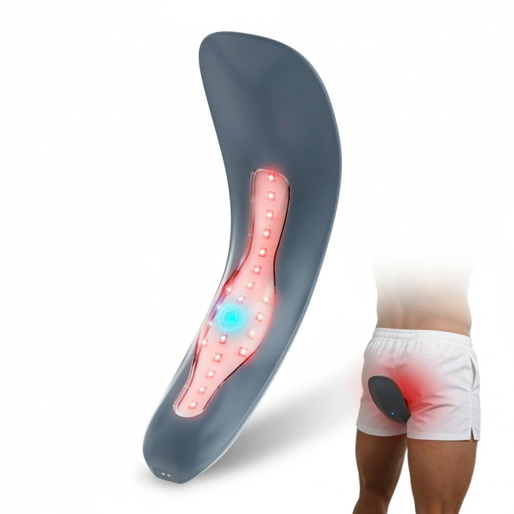 LaseLocks red-light hemorrhoid device front view for at-home use and comfort