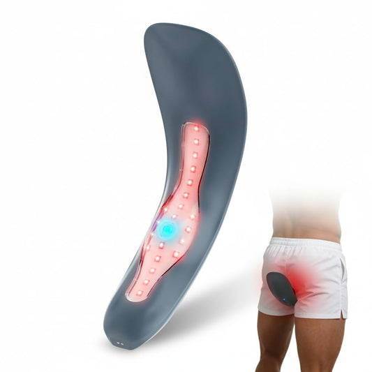 LaseLocks red-light hemorrhoid device front view for at-home use and comfort