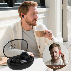LaseLocks silicone ear tips provide a secure and comfortable fit.