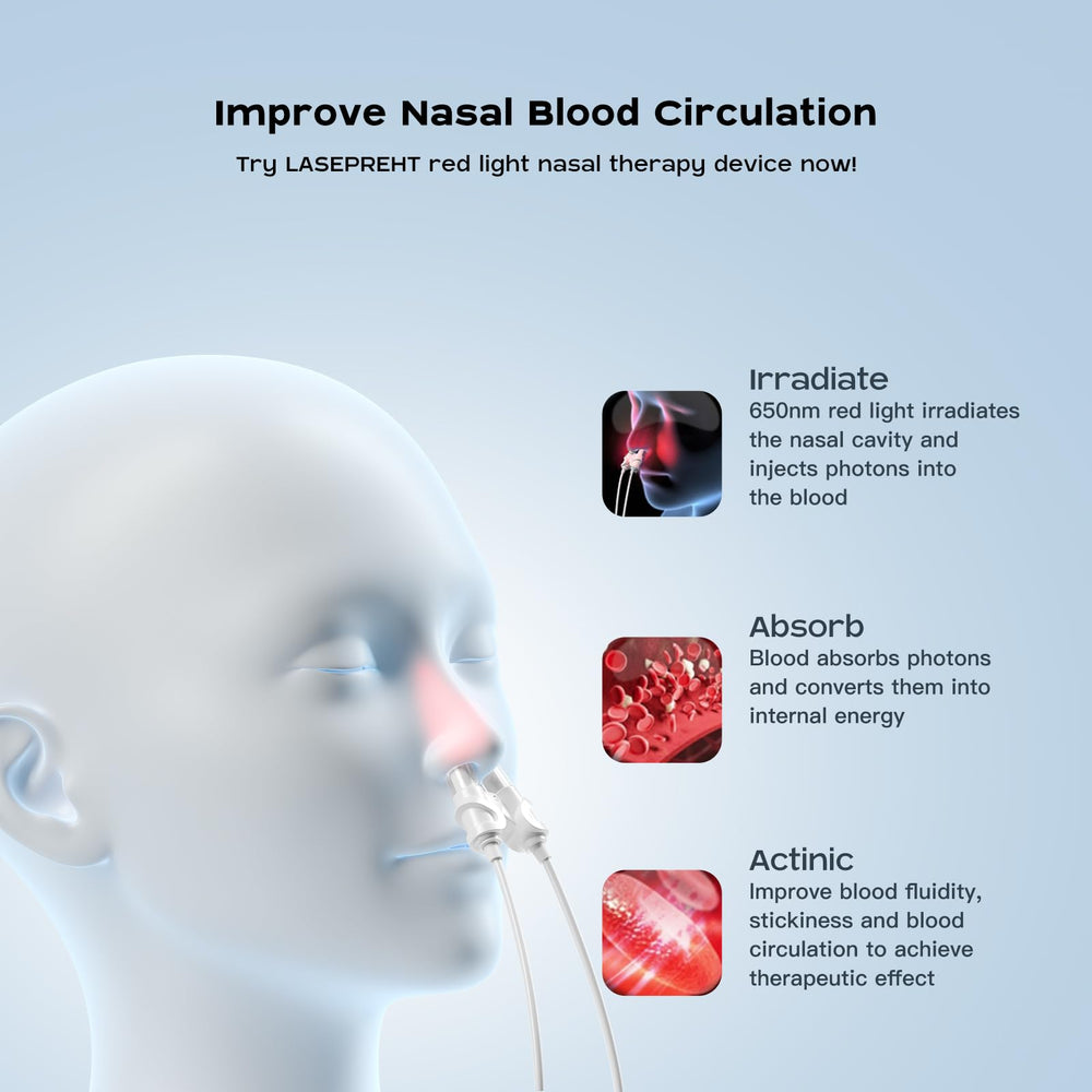 LASEPREHT nasal device with metallic casing, durable and premium feel.