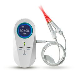 LASEPREHT portable red-light nose device in pocket for on-the-go wellness
