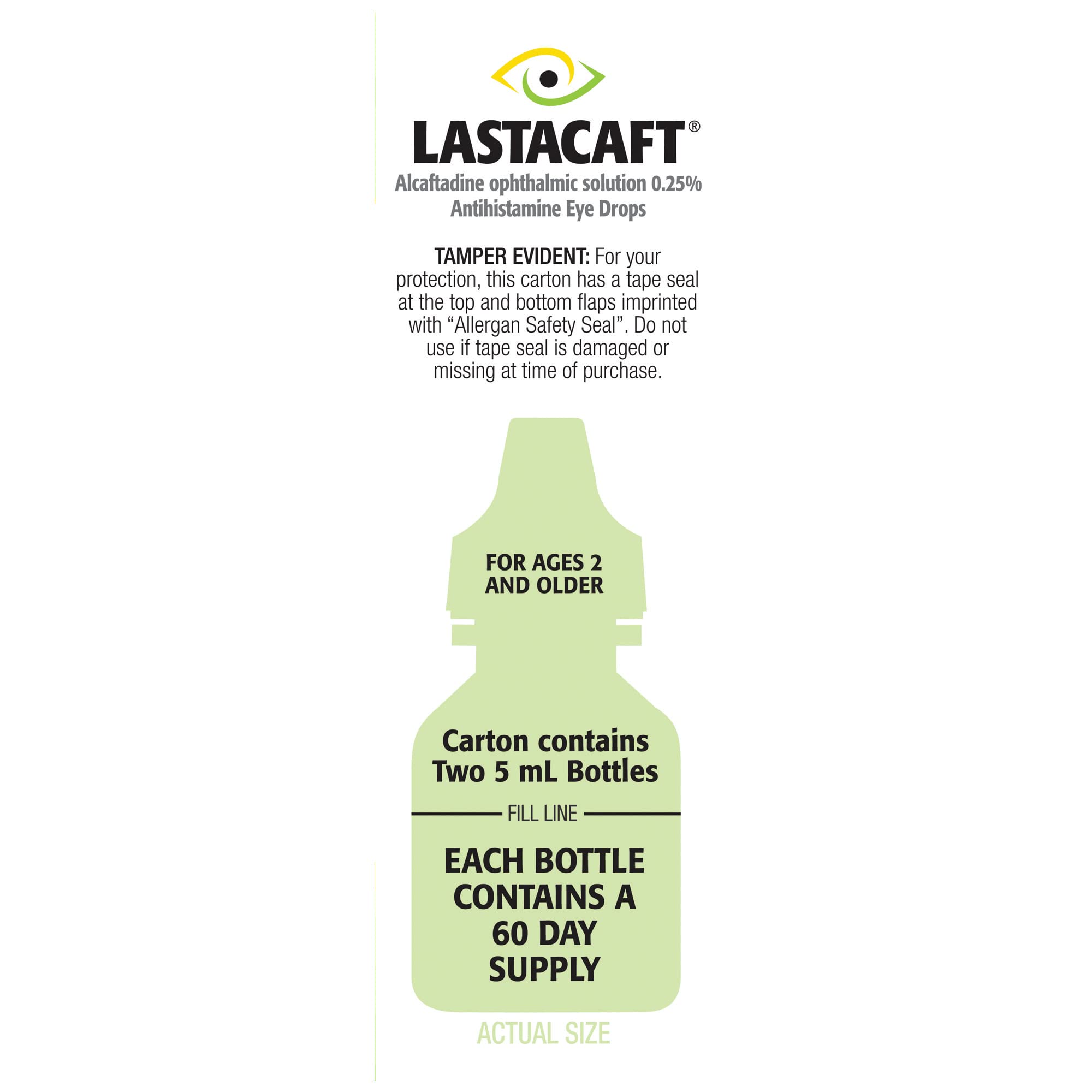 Lastacaft with FSA/HSA logos suggests eligible, budget-friendly access.